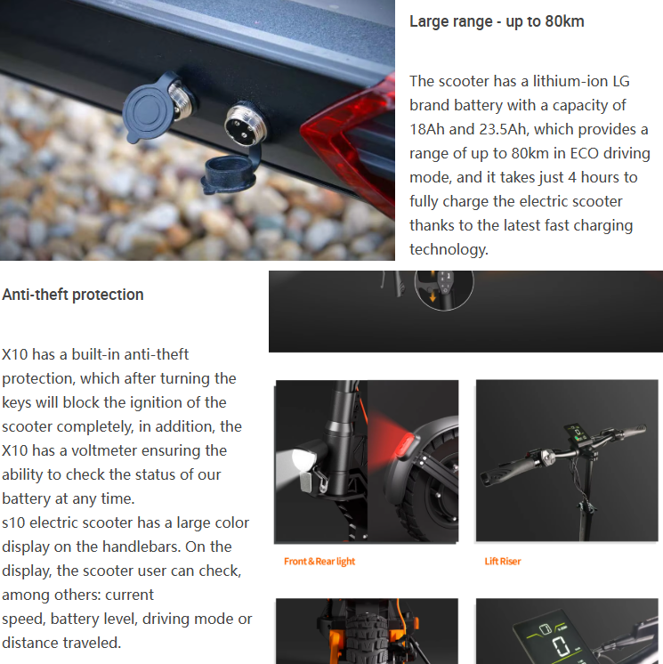 48V 10-Inch Dual-Drive Off-Road Electric Scooter