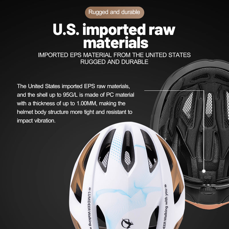 Ventilated E-Bike Helmet with Magnetic Rear Safety Light
