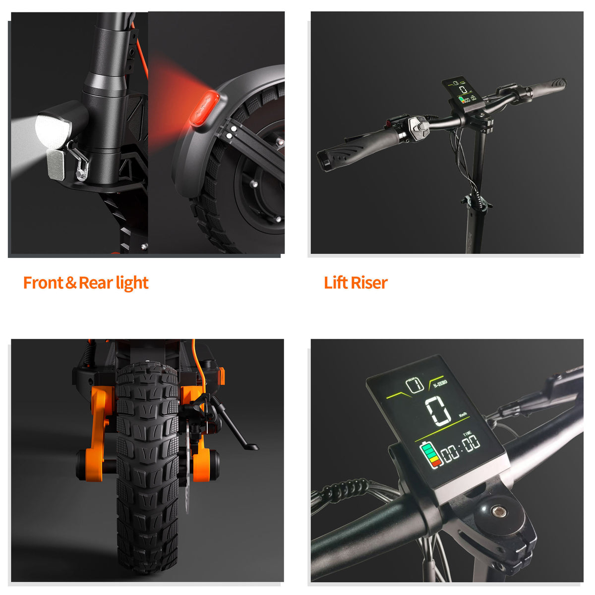 48V 10-Inch Dual-Drive Off-Road Electric Scooter