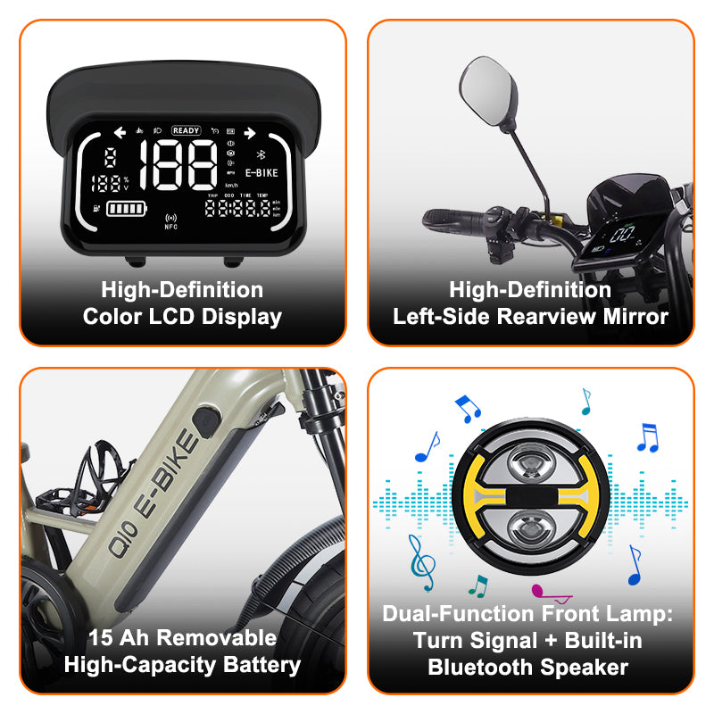 20-Inch Fat-Tire Cargo E-Bike – Multi-Purpose Utility Design
