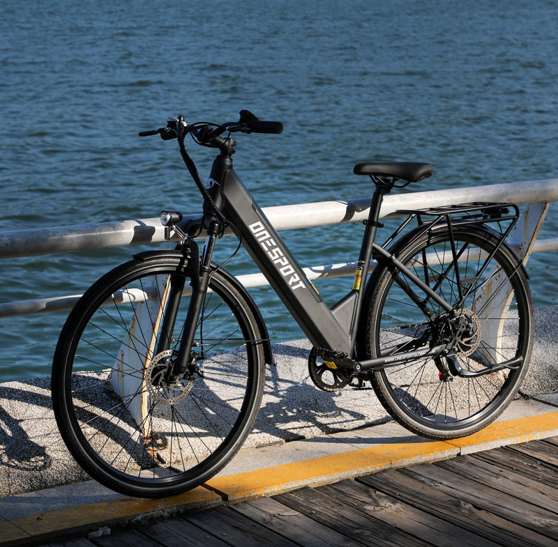 250W City E-Bike – Pedal Assist with Rear Rack & Display