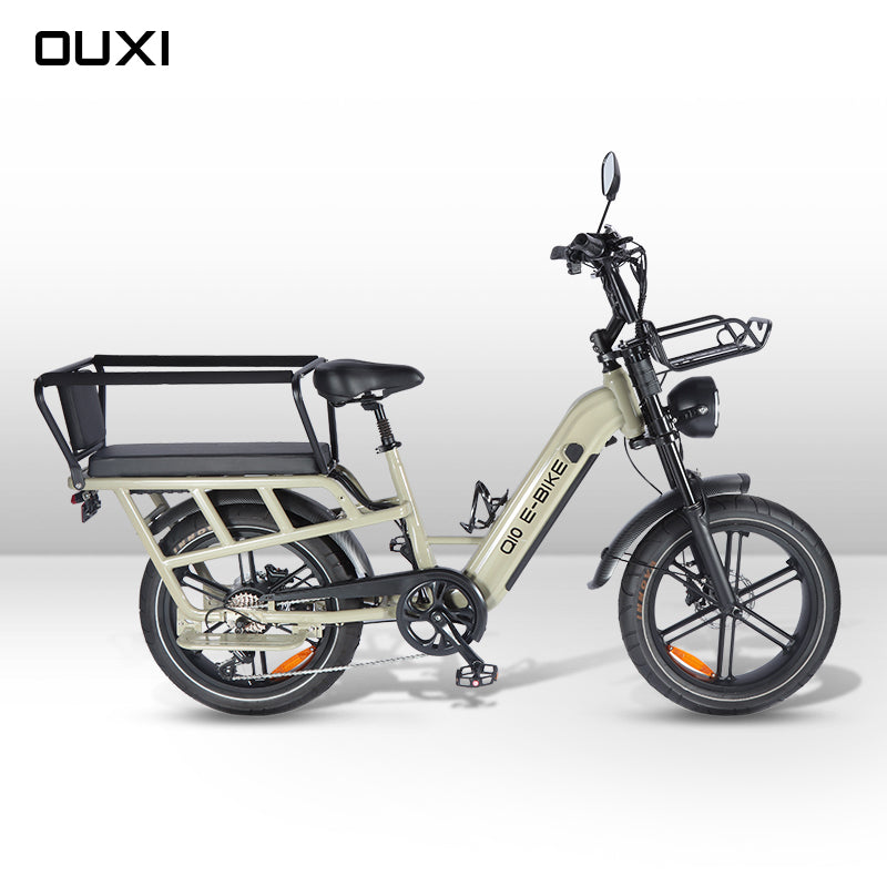 20-Inch Fat-Tire Cargo E-Bike – Multi-Purpose Utility Design